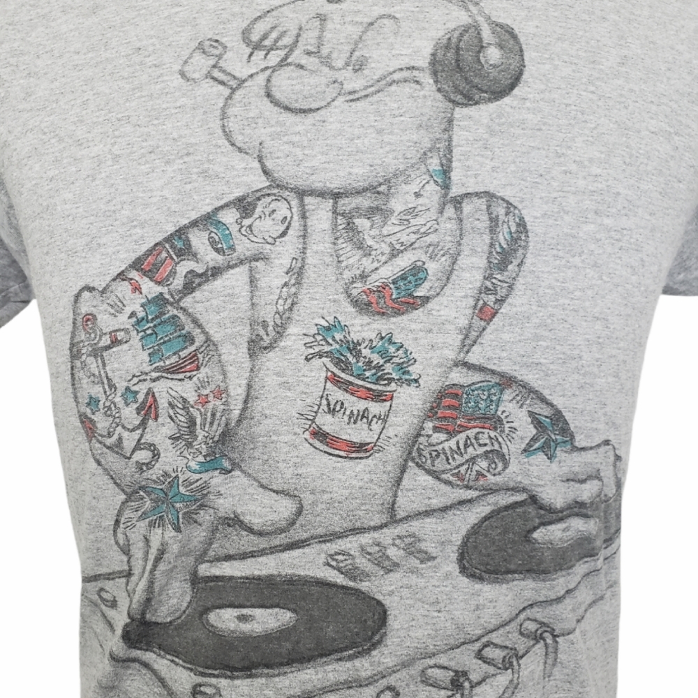 Popeye The Sailor Man DJ Turntable Graphic Tee